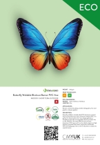 Kavalan Butterfly Weldable Blockout Banner PVC-free