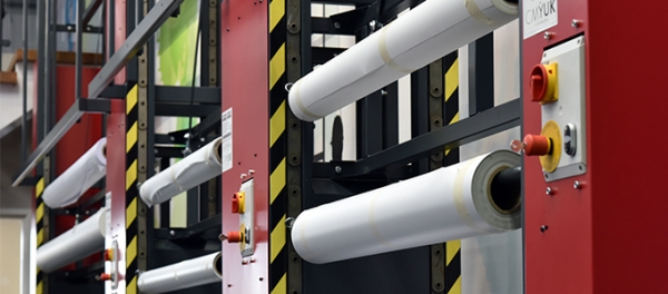 CMYUK High Roller Carousel Storage for Roll Media