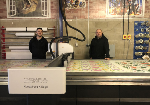 Alex Rennie and Kevin Hart from Aspen Corporate with a Kongsberg X24 Edge from CMYUK