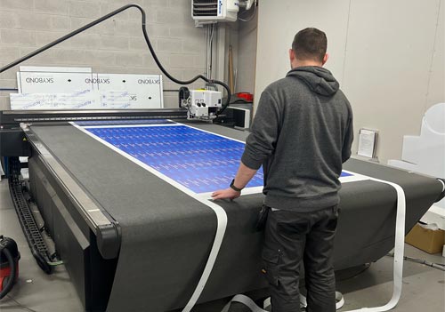 Ainsley Signs with a Kongsberg X44 Edge digital cutting table from CMYUK. 