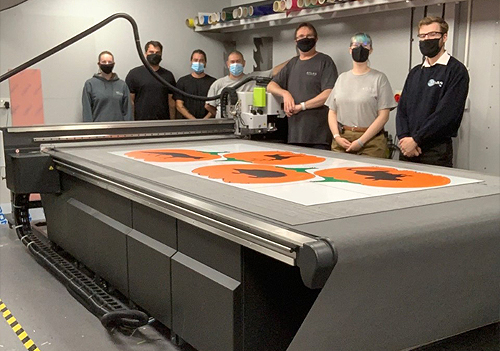 Atlas Graphics with a Kongsberg X24 Edge digital cutting table from CMYUK. 