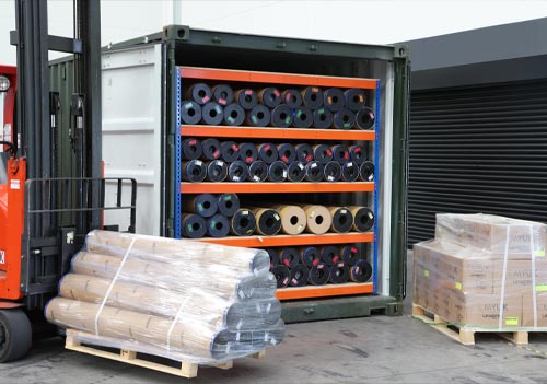 Container stock container from CMYUK for roll materials. 