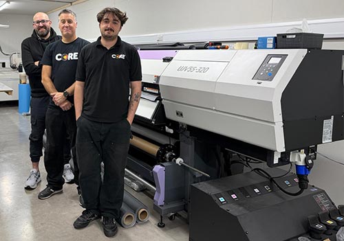 Core exhibitions production team: Joe Belbin, Colin Hall, Corin Middleton.