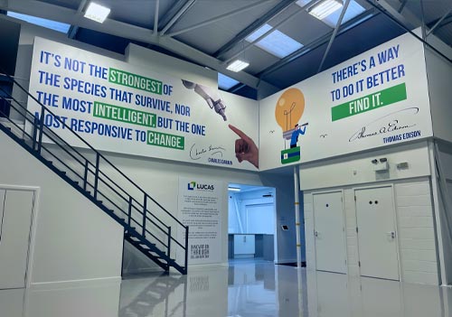 PVC-free Kavalan from CMYUK installed at Lucas UK’s new Centre of Excellence and Innovation