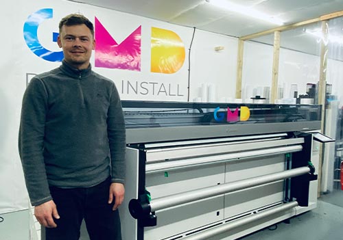  GMD Print&Install with a Canon Colorado M5W UVgel printer from CMYUK.