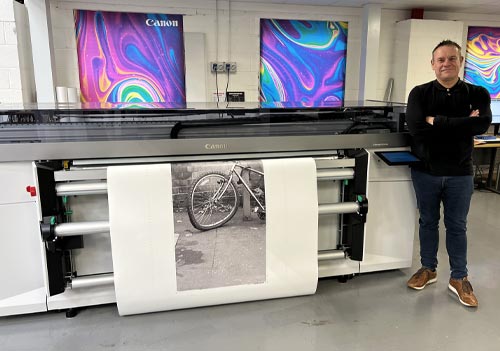 Alan Edwards, Technical Director at John E Wright with the Canon M5W PRO