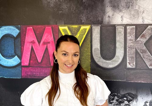 Sarah Neate, Group Marketing Director at CMYUK demonstration and training centre.