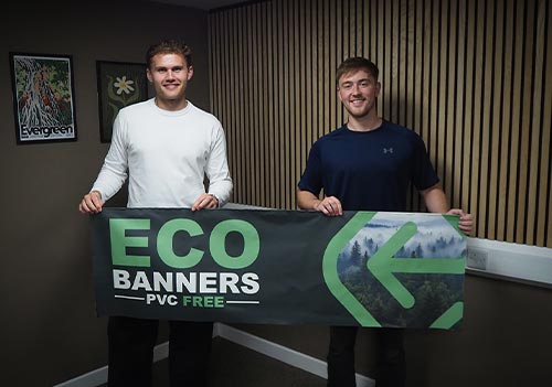 (L) Charlie Irvine, marketing executive with Finlay Smith, sales account executive
