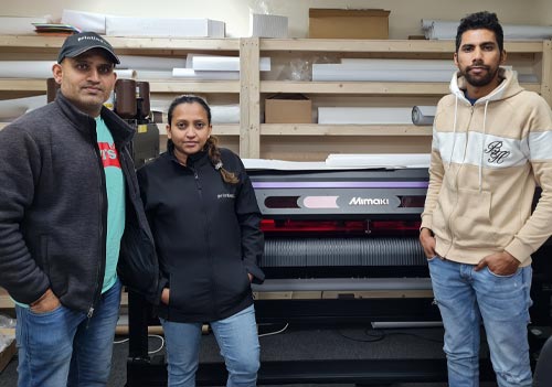 The Printed Gift House with a Mimaki UCJV300-160 UV LED roll-to-roll printer from CMYUK.