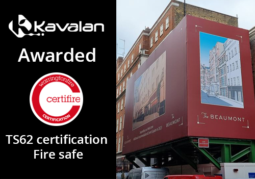 PVC-free Kavalan covers welfare construction cabins at The Beaumont Hotel