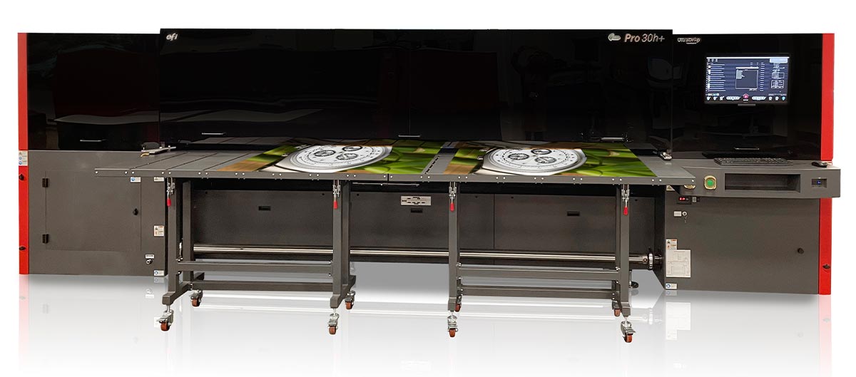 EFI Pro 30h+ Flatbed/Roll-fed UV-LED Printer