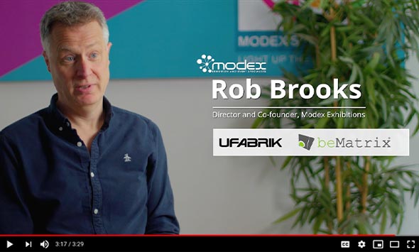UFabrik and beMatrix: the ultimate duo for Modex Exhibitions