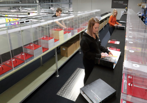 CMYUK's dedicated production facility for Material Sample Binders
